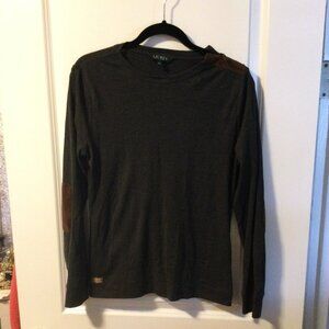 Grey & Brown Ralph Lauren Long Sleeve - Size Large
